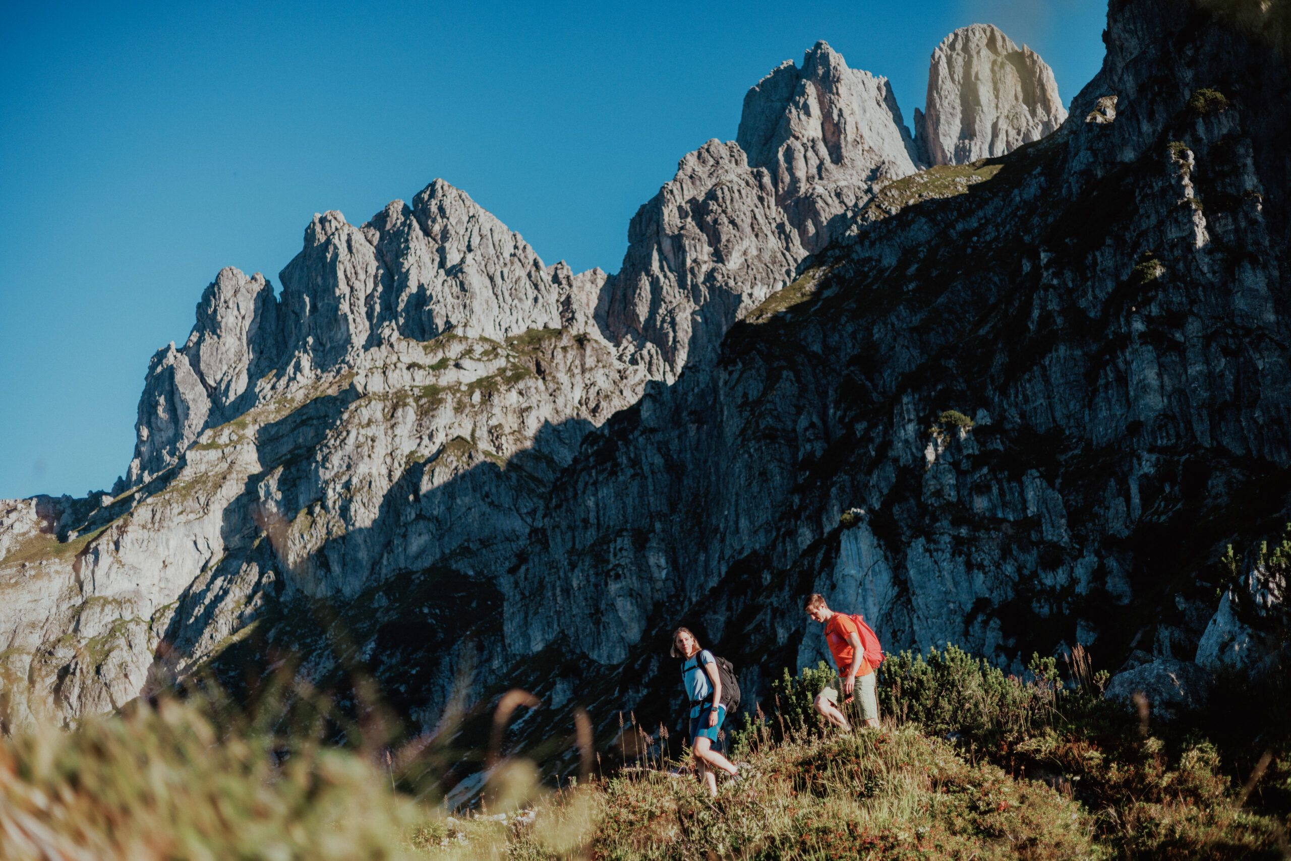 24_filzmoos_sommer_wandern_89 aufregender Wandersteig an einem wunderschönen sonnigen Tag