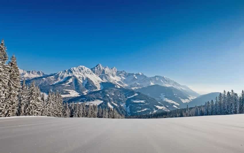 Winterlandschaft Filzmoos Schneebedeckte Winterlandschaft in Filzmoos, Salzburg